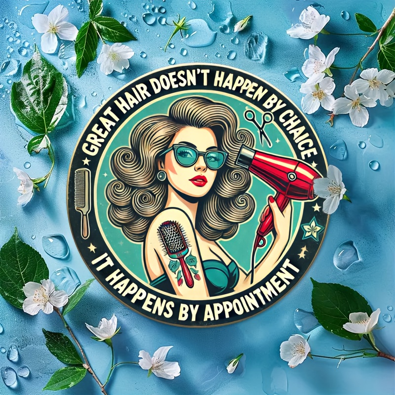 1pc Retro Hair Care Metal Alum - Home Barbershop avaliação e preço
