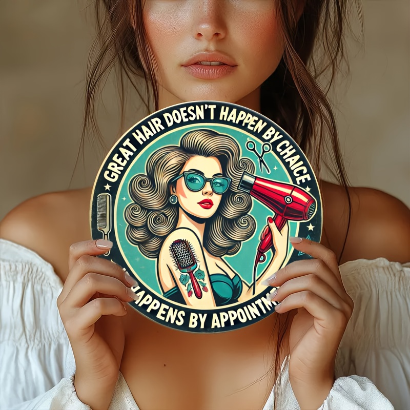 1pc Retro Hair Care Metal Alum - Home Barbershop avaliação e preço