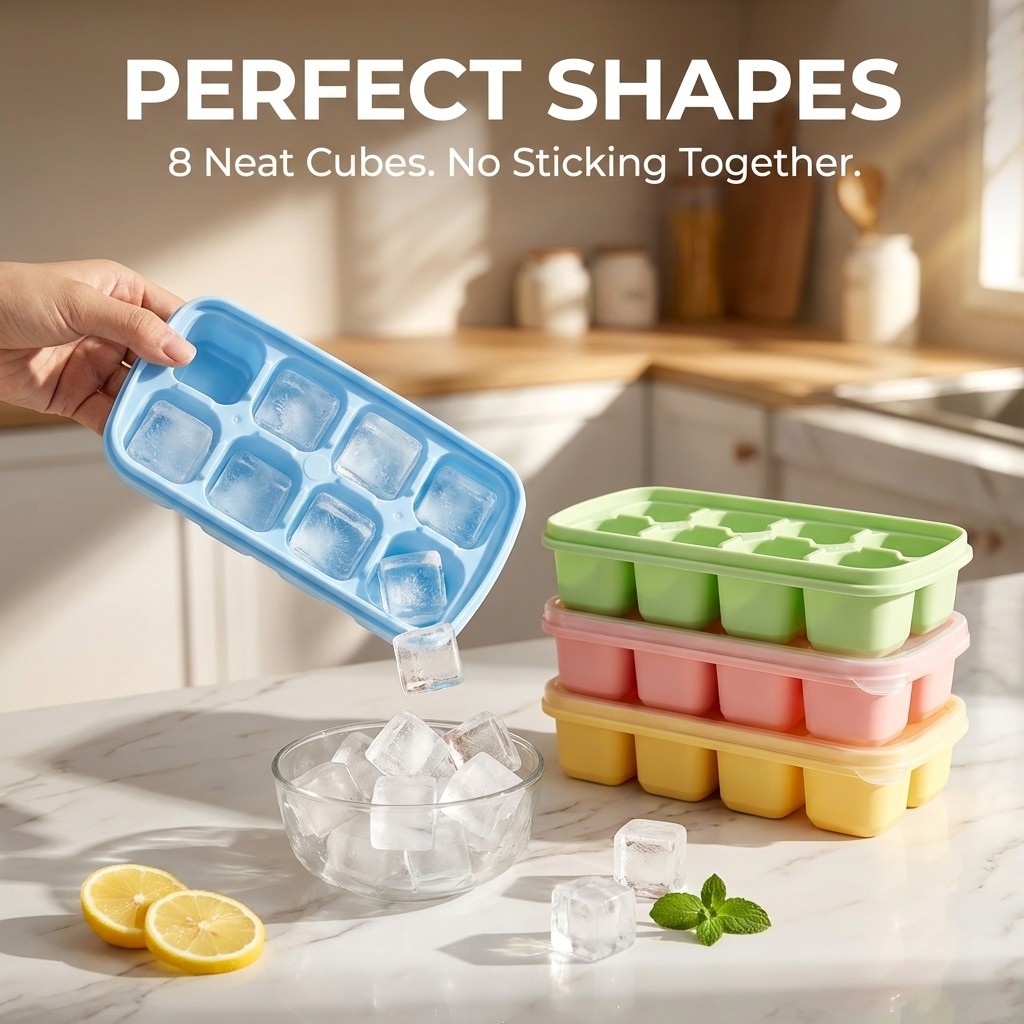 8 Grids Mini Plastic Ice Cube  - Citrus Juicer Bar avaliação e preço