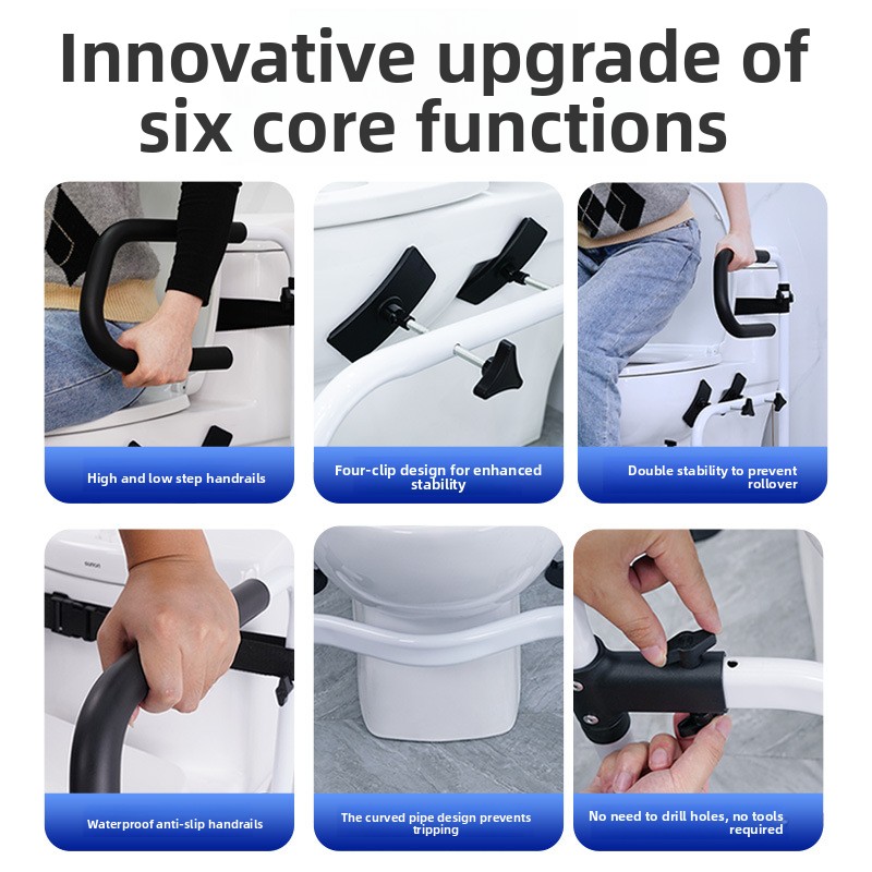 Elderly Toilet Grab Bars — Hom - Home Bar Stand avaliação e preço