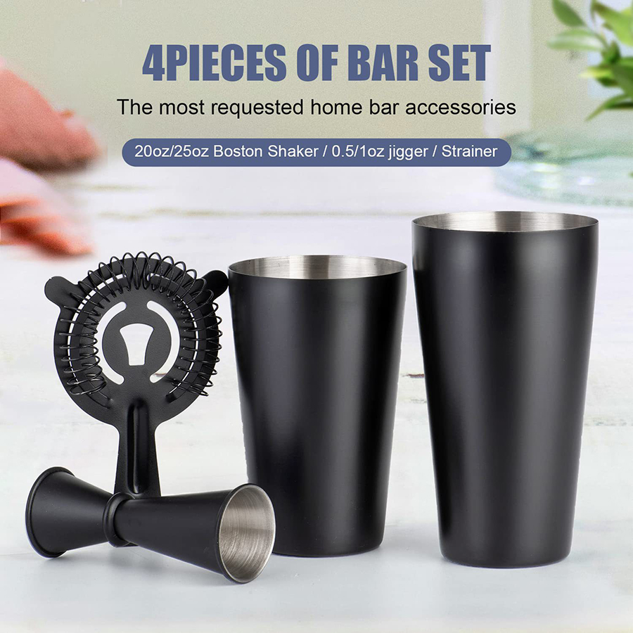 Boston Cocktail Shaker Set 4-P - Boston Shaker Set avaliação e preço