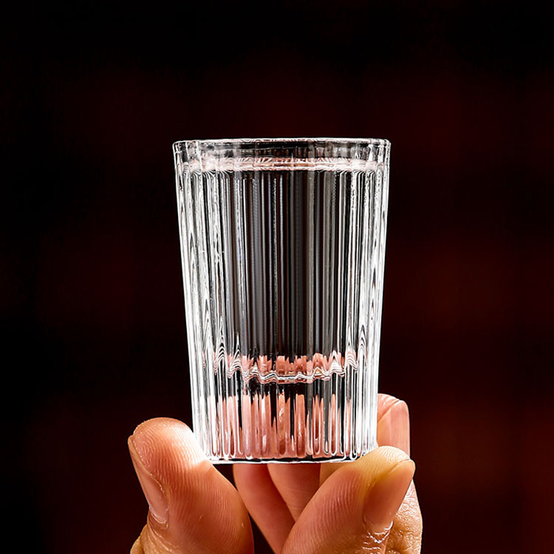 6pcs Set 20ml Striped Foreign  - Old Fashioned Glass avaliação e preço