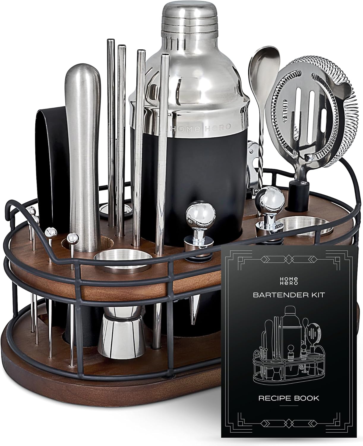 Bartender Kit - 22-Piece Cockt - Cocktail Recipe Book avaliação e preço
