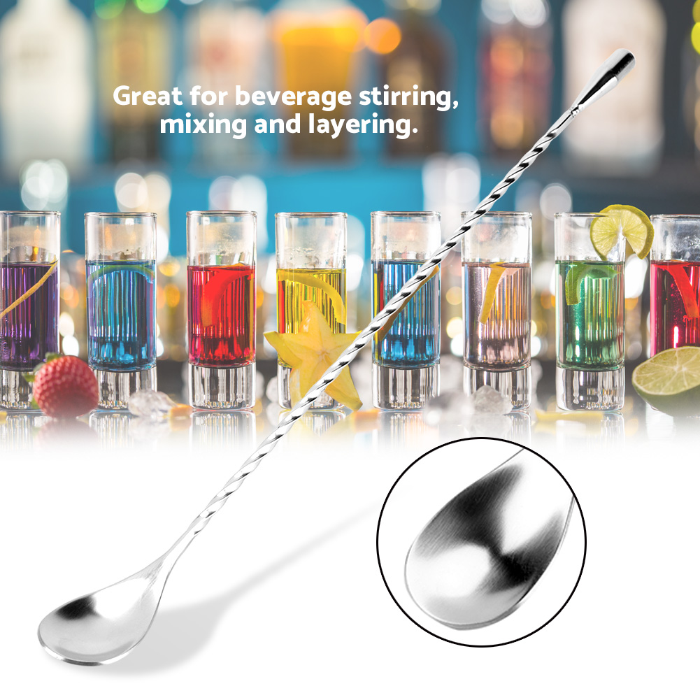 Stainless Steel Bar Wine Cockt - Bar Spoon Twisted avaliação e preço