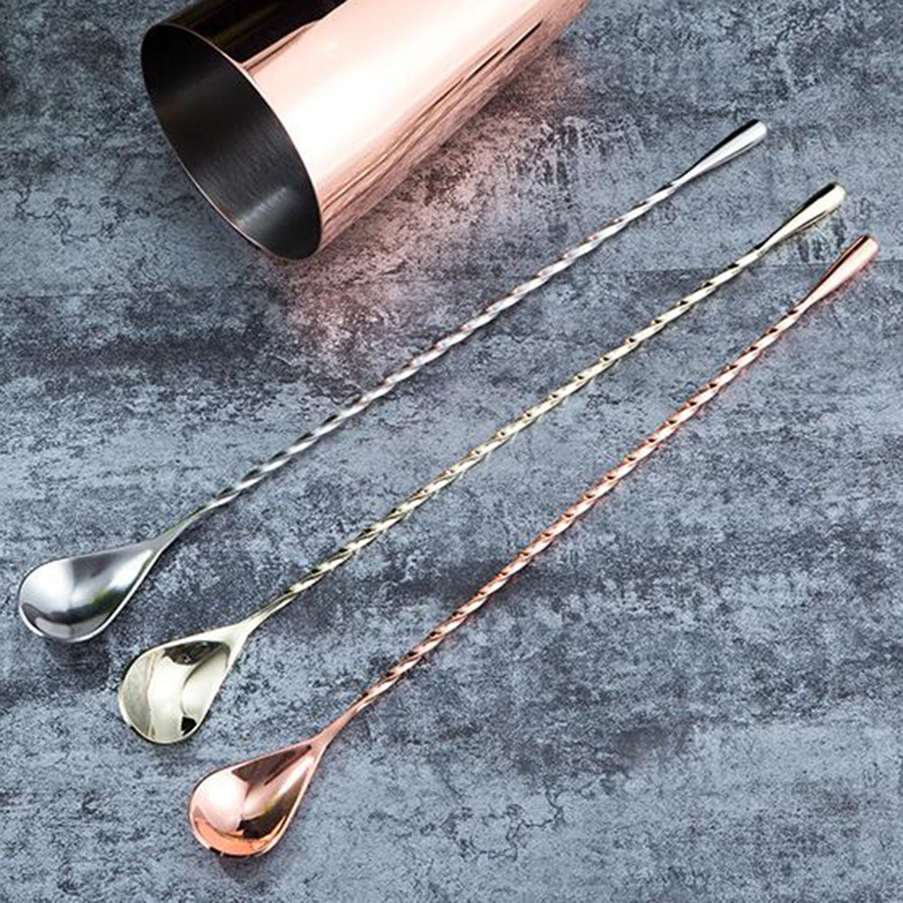 Elegant Stainless Steel Long H - Bar Spoon Twisted avaliação e preço