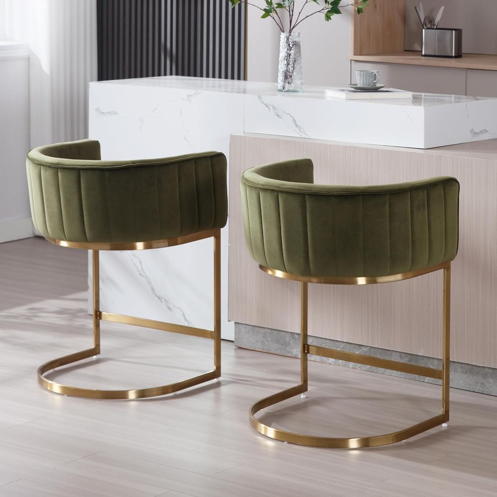 24 Velvet Upholstered Counter  - Home Bar And Counter avaliação e preço