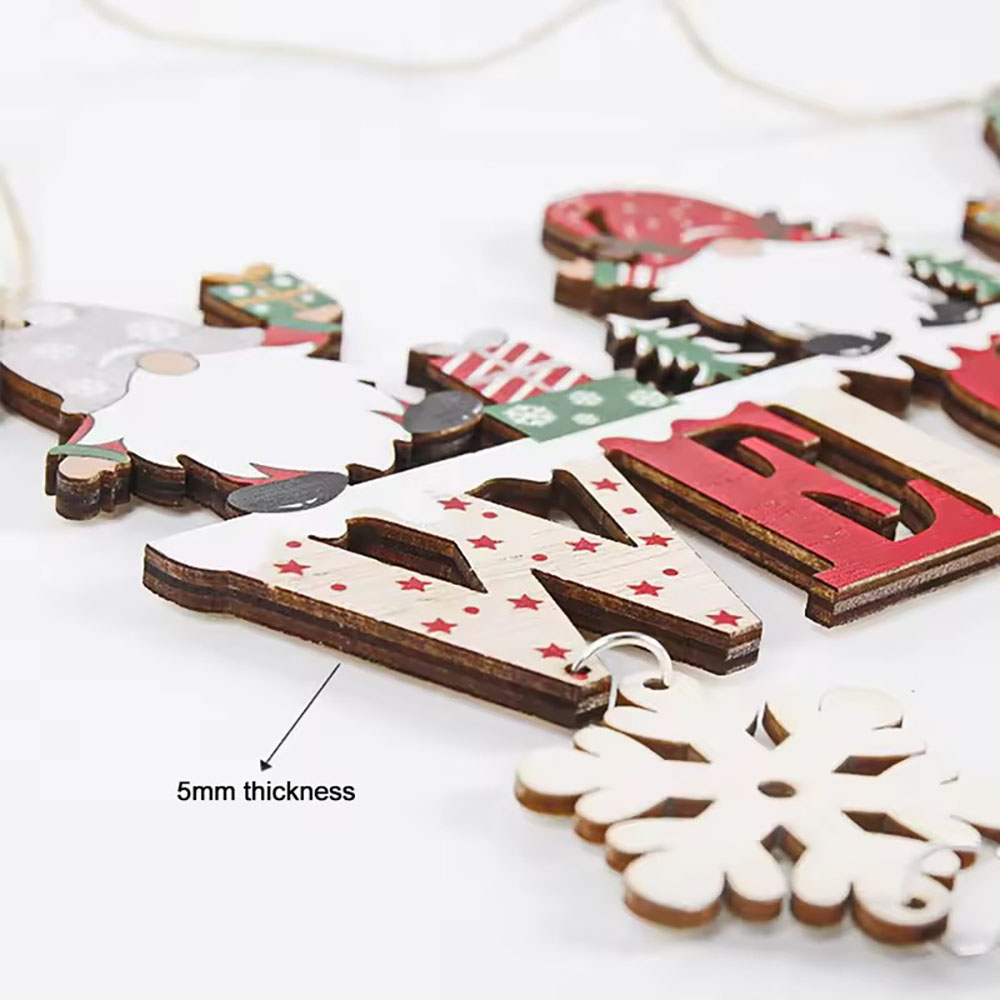 Wooden Christmas Hanging Penda - Home Bargains avaliação e preço