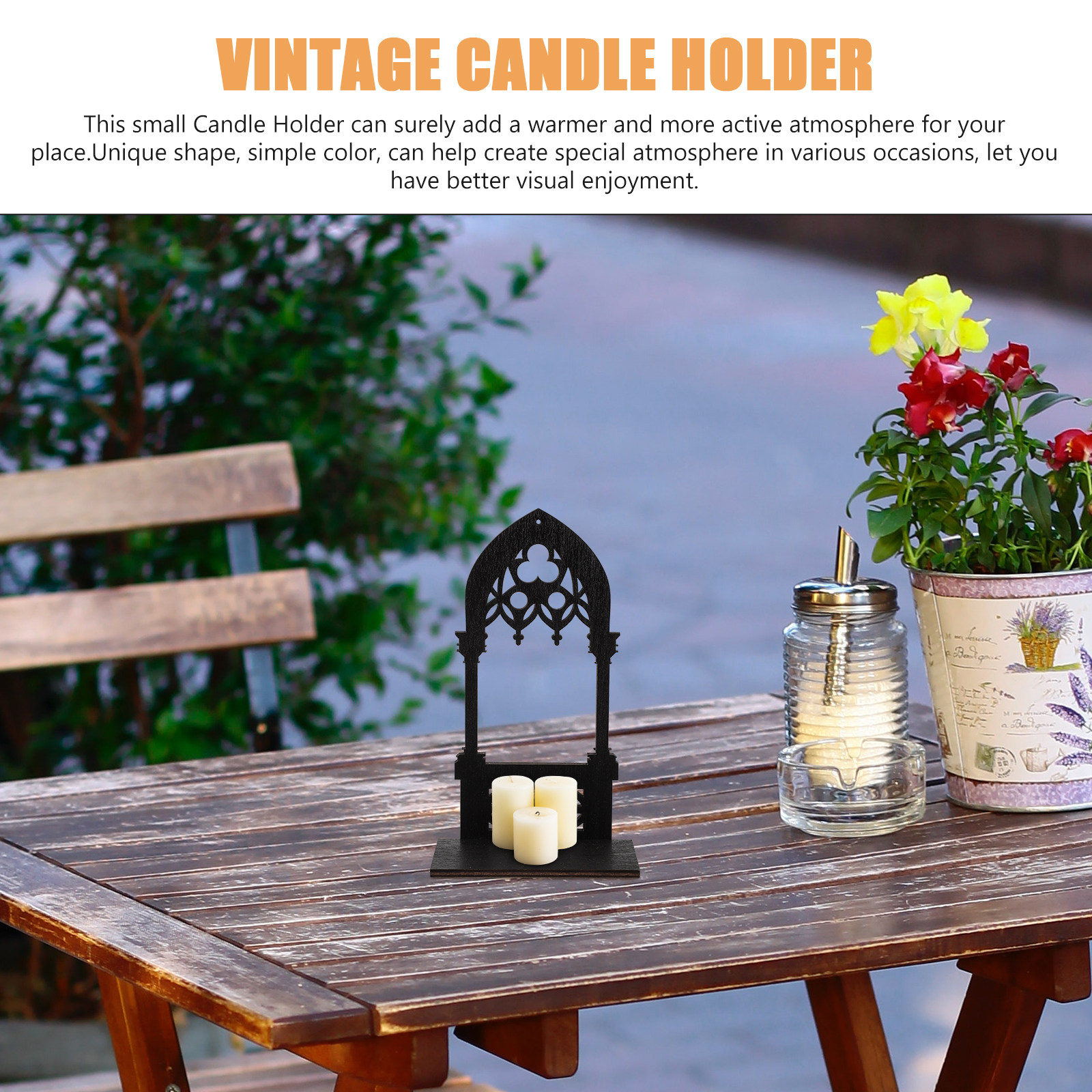 1Pair Gothic Holder Wooden Vin - Home Bar Stand avaliação e preço
