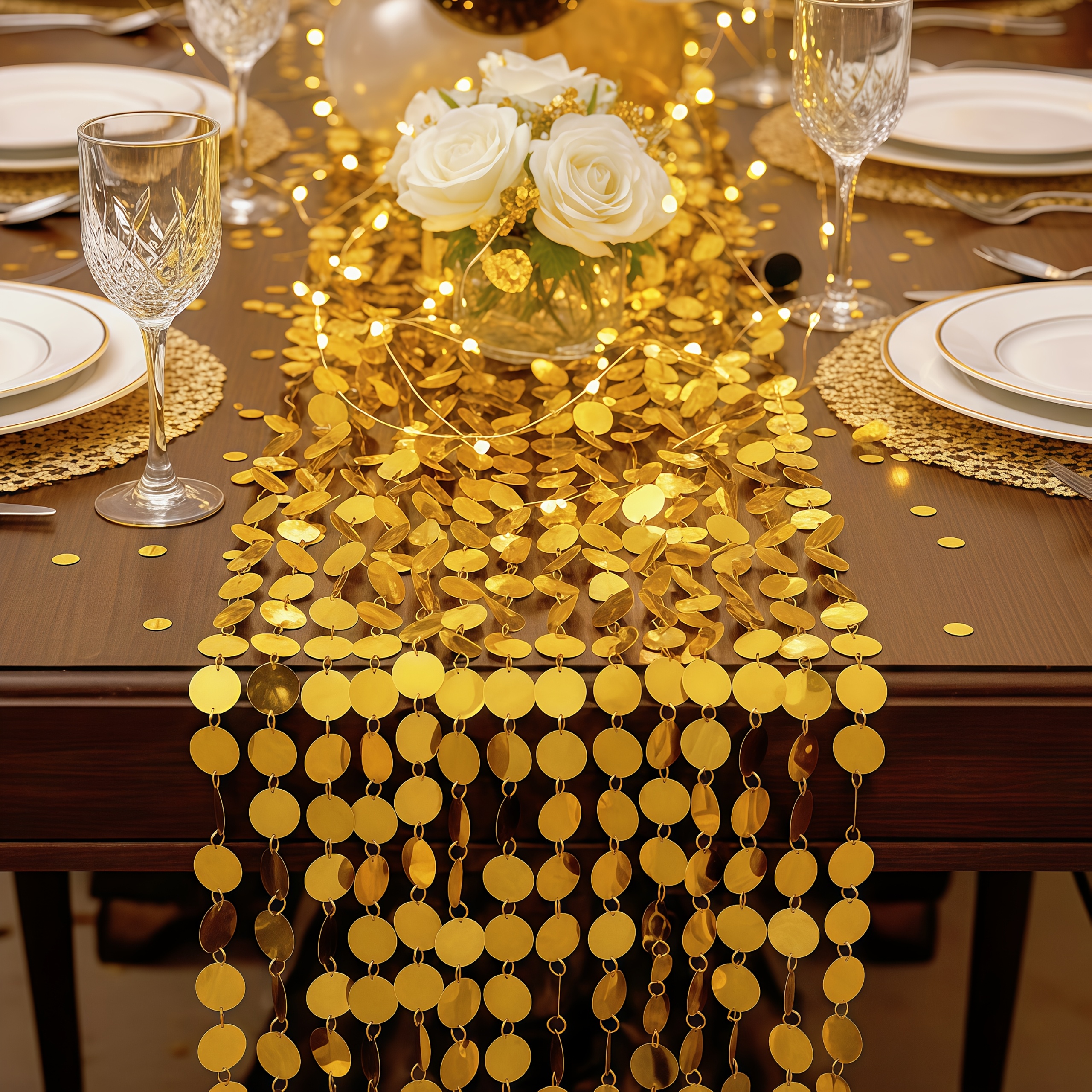 5PCS Circular Sequin Curtain H - Home Bargains avaliação e preço