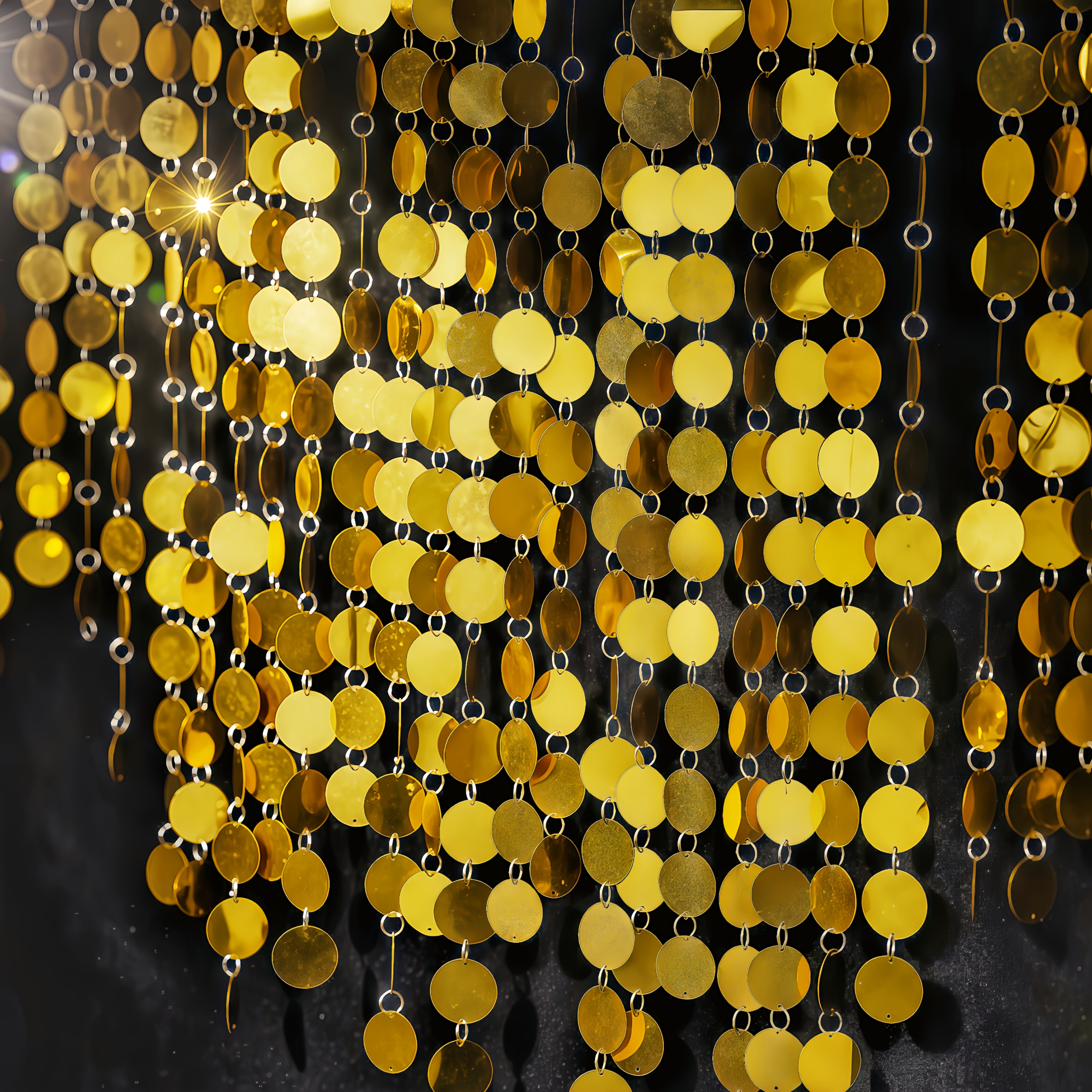 5PCS Circular Sequin Curtain H - Home Bargains avaliação e preço
