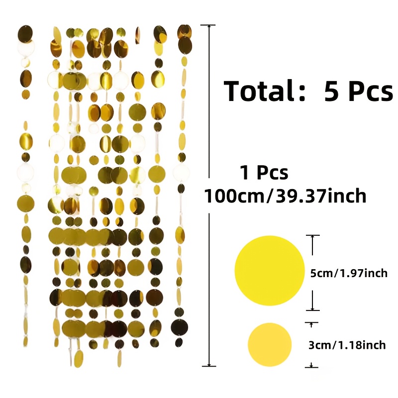 5PCS Circular Sequin Curtain H - Home Bargains avaliação e preço