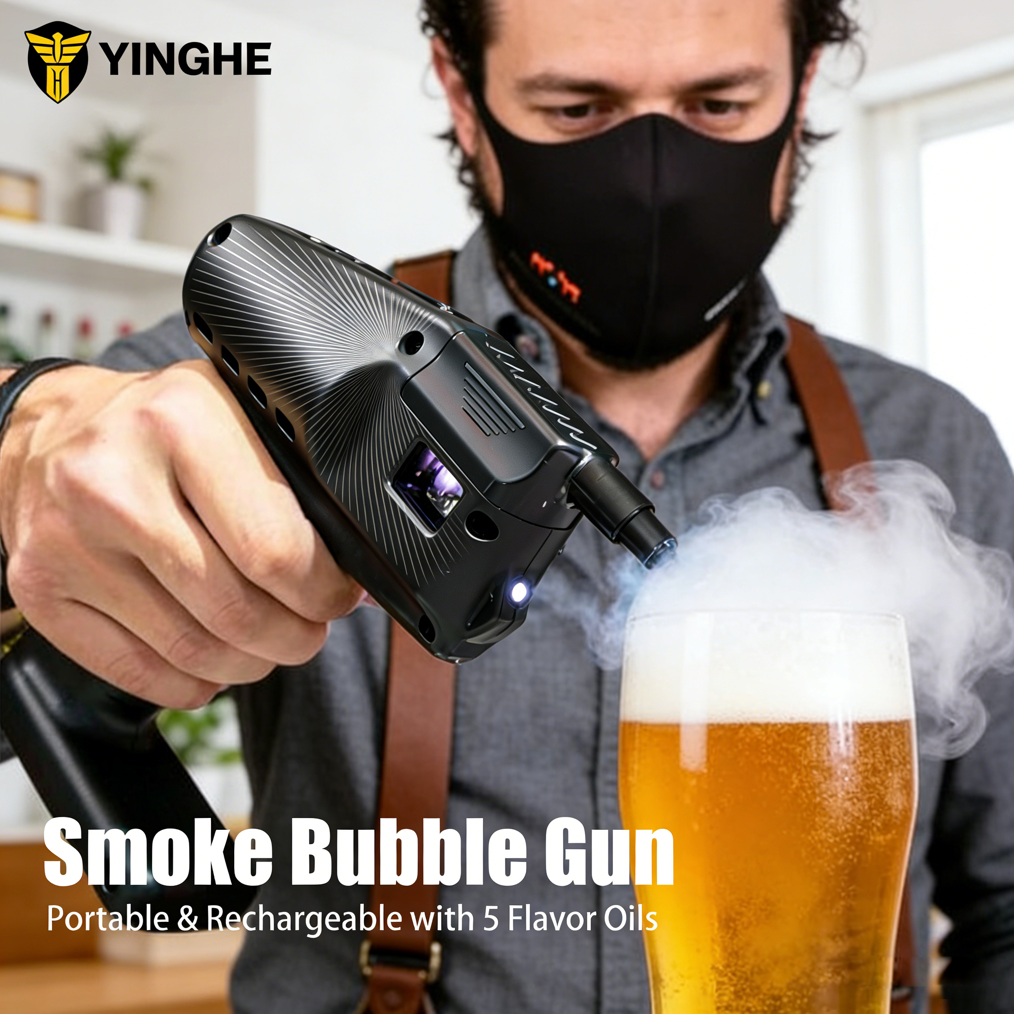 Cocktail Smoke Bubble Gun - US - Smoking Gun Kit avaliação e preço