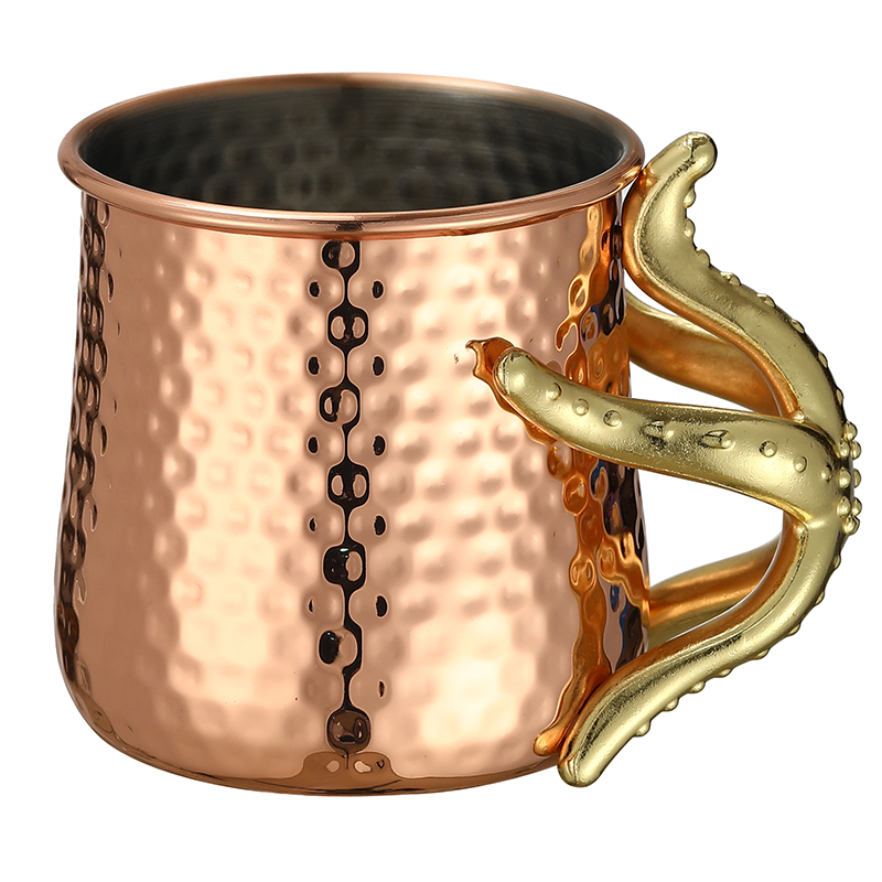 Hammered Copper Plated Stainle - Mule Copper Mug avaliação e preço