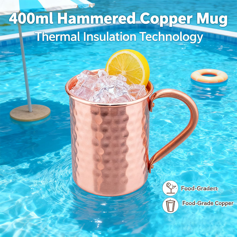 New 100% Copper Cups Pure Soli - Mule Copper Mug avaliação e preço