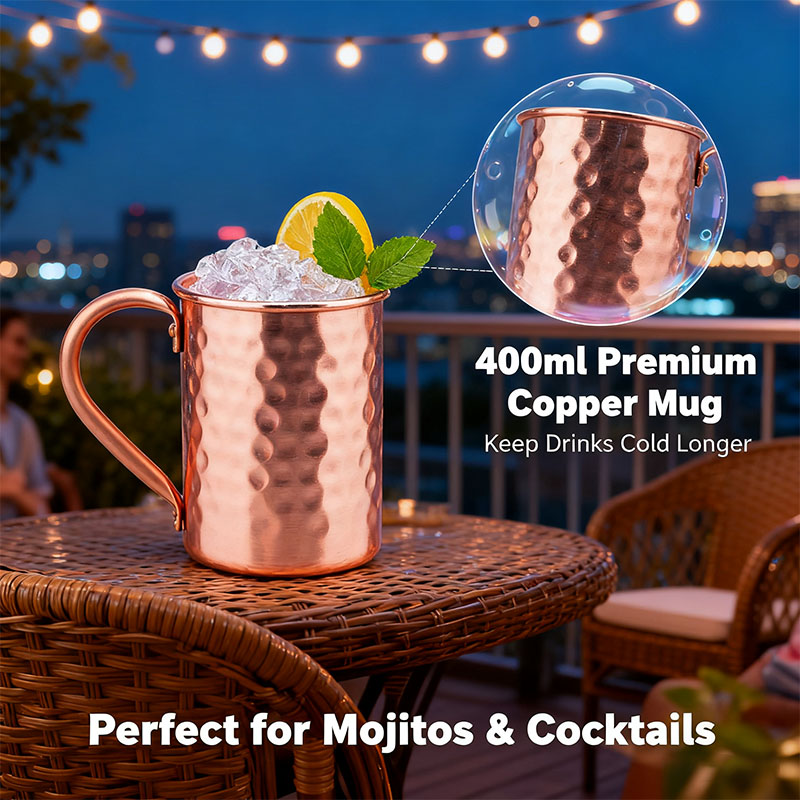 New 100% Copper Cups Pure Soli - Mule Copper Mug avaliação e preço
