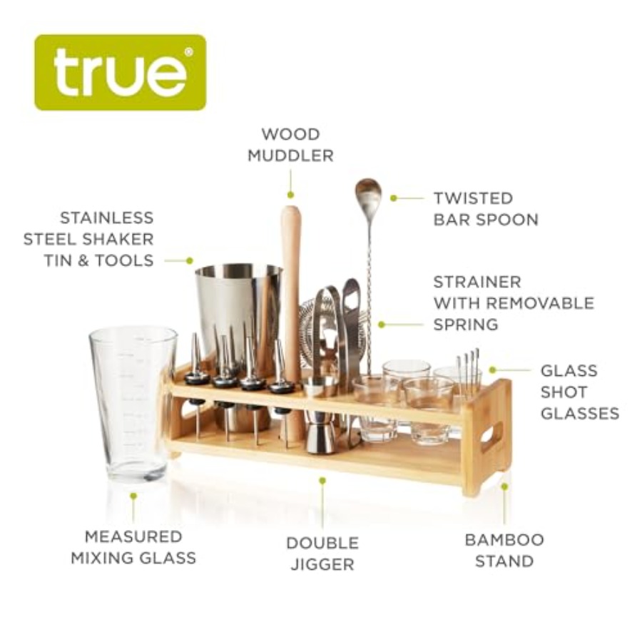 20-Piece Cocktail Shaker Bar S - Boston Shaker Set avaliação e preço