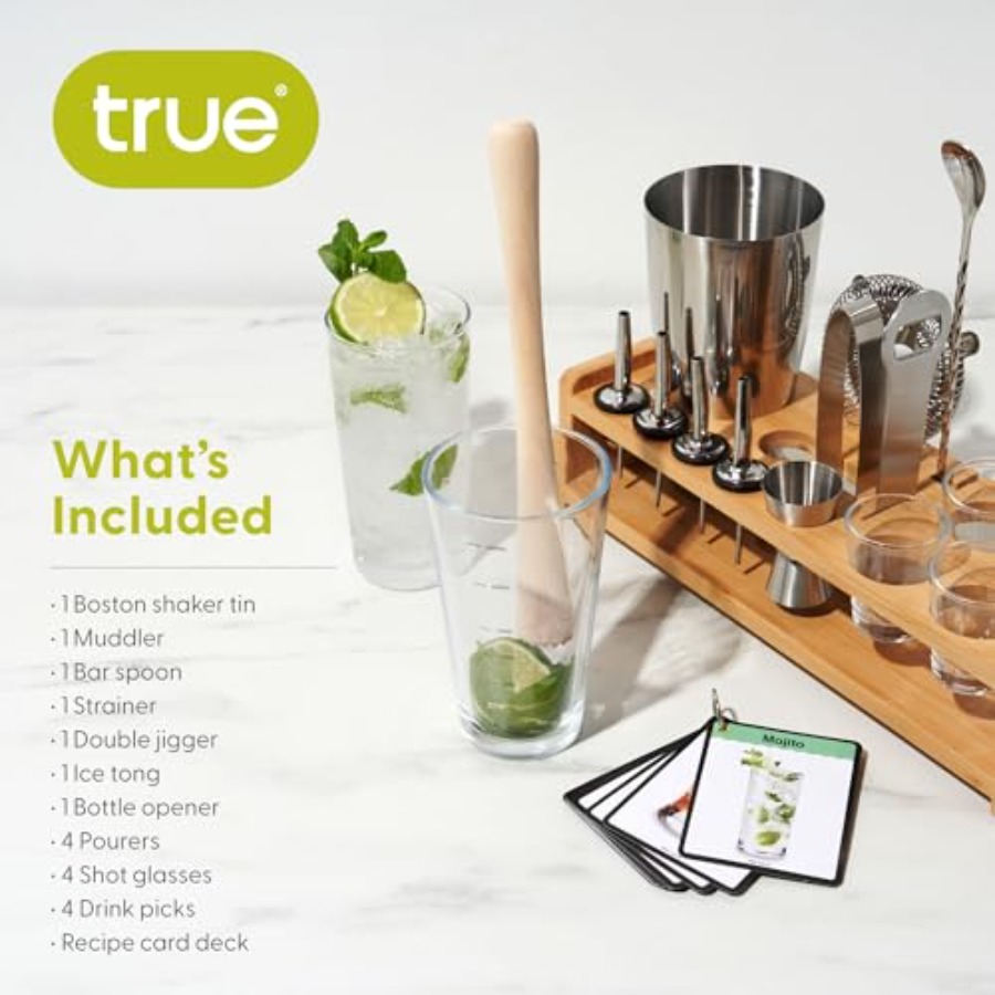 20-Piece Cocktail Shaker Bar S - Boston Shaker Set avaliação e preço