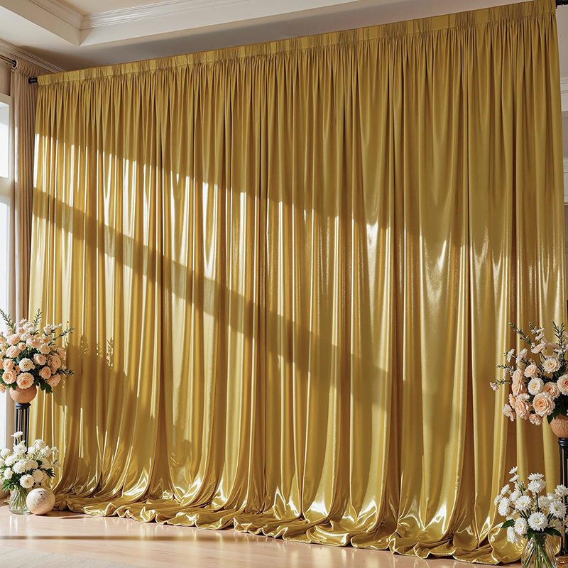 Gold Sequin Backdrop Curtain W - Home Bargains avaliação e preço