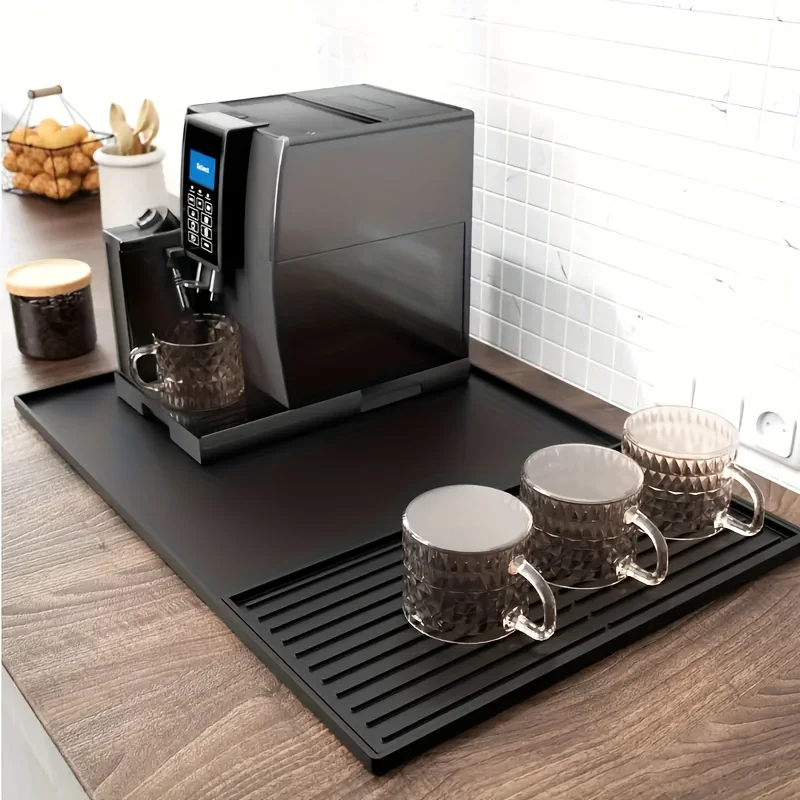2-in-1 Silicone Coffee Bar Mat - Home Bar And Counter avaliação e preço