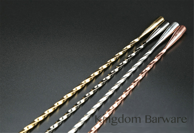 50cm Cocktail Bar Spoon 304 St - Bar Spoon Twisted avaliação e preço
