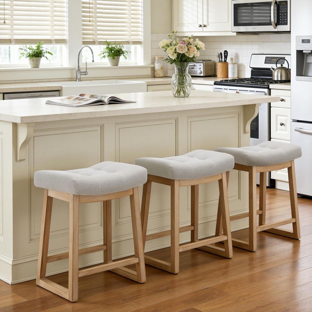 Set of 3, 24 Upholstered Count - Home Bar And Counter avaliação e preço
