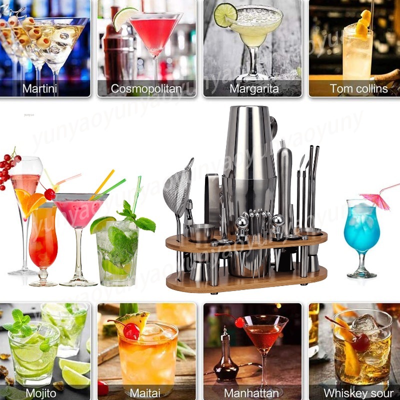 23-Piece Professional Bartende - Boston Shaker Set avaliação e preço