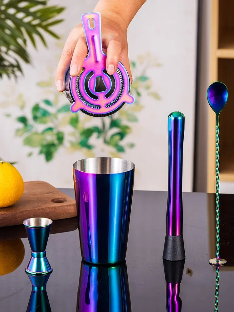 5/7pcs Rainbow Cocktail Shaker - Boston Shaker Set avaliação e preço