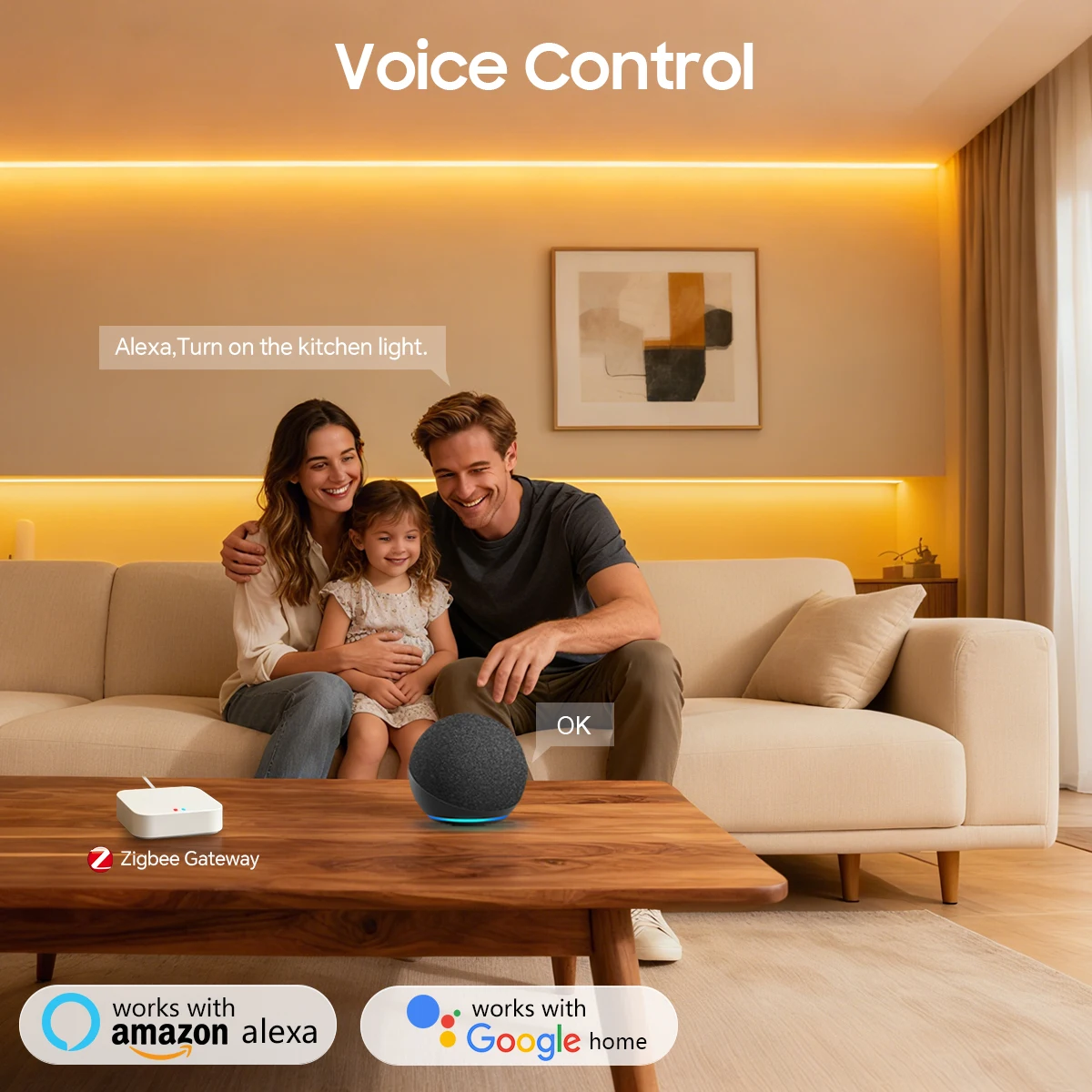 Zigbee Smart Under Cabinet Lig - Home Bar And Cabinet avaliação e preço