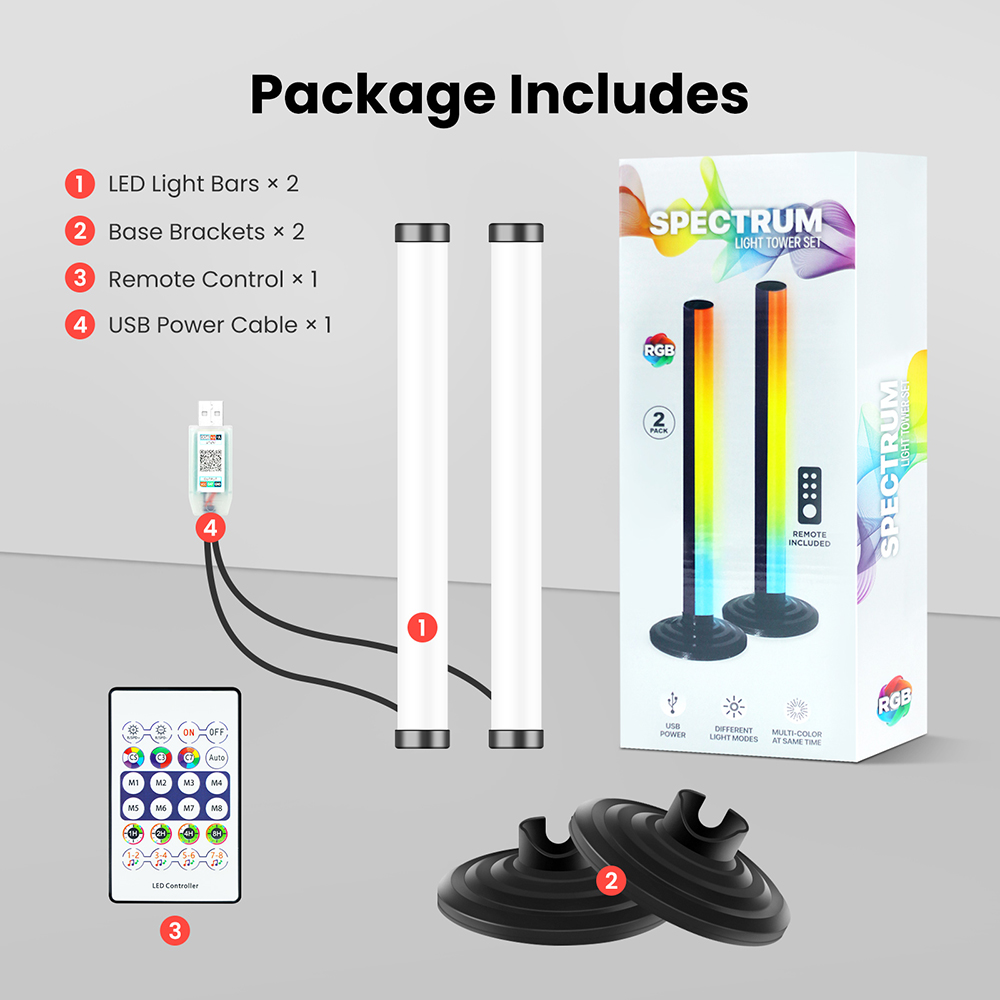 5V Smart LED Corner Floor Lamp - Home Bar And Theater avaliação e preço