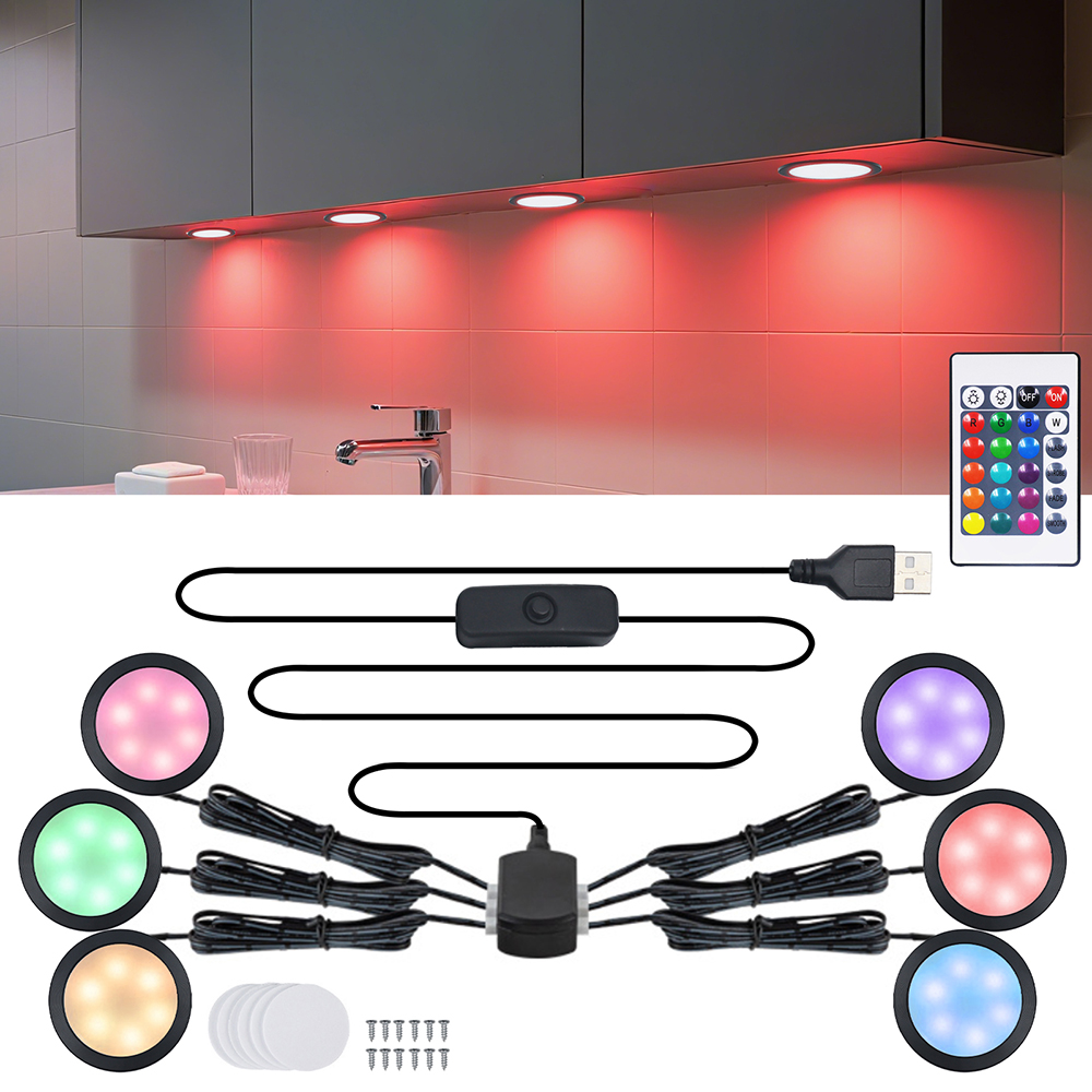 1/2/4/6 Lamp RGB LED Under Cab - Home Bar And Cabinet avaliação e preço