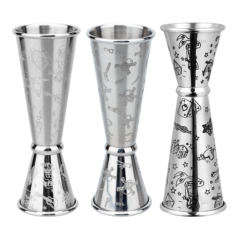 Stainless Steel Double Jigger  - Bitters Bottle Set avaliação e preço