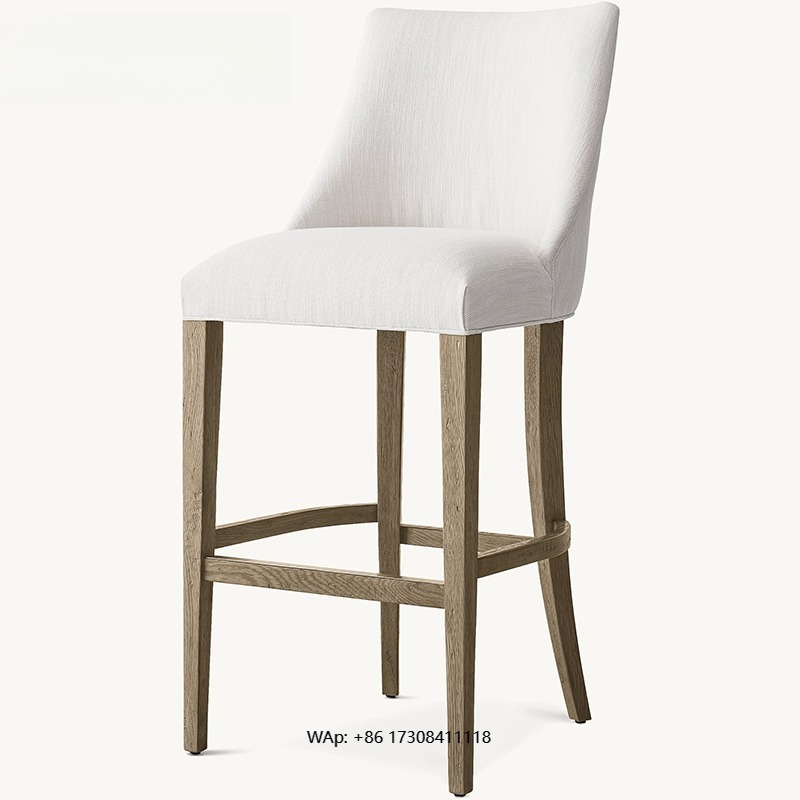 Light luxury solid wood bar ch - Home Bar Stools avaliação e preço