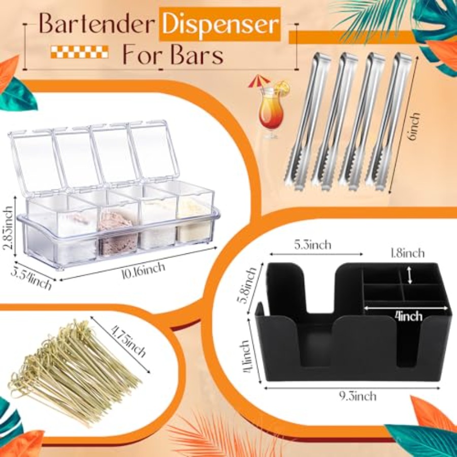 15 Pcs Bar Caddy Accessories 3 - Speed Pourer Cap avaliação e preço