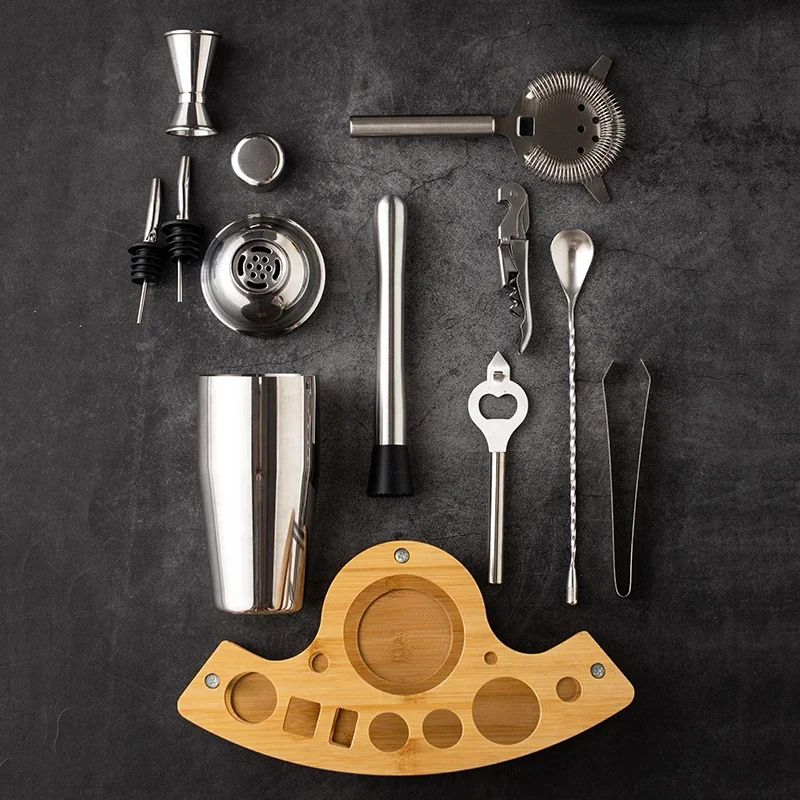 11pcs Stainless Steel Bartende - Boston Shaker Set avaliação e preço