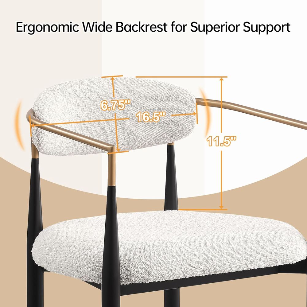Set of 4 Upholstered Counter S - Home Bar Stools avaliação e preço