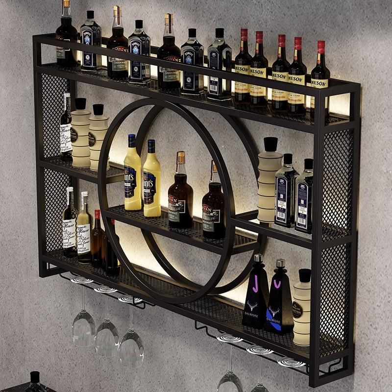 Bar wine rack wall-mounted win - Home Bar And Cabinet avaliação e preço
