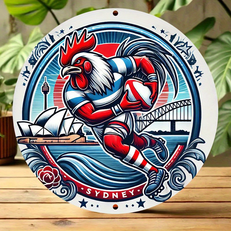 A vibrant Sydney Roosters wall - Home Bar Sydney avaliação e preço