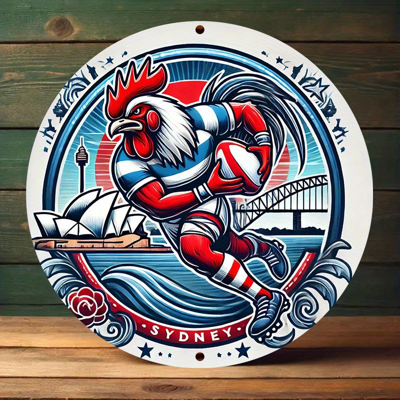 A vibrant Sydney Roosters wall - Home Bar Sydney avaliação e preço