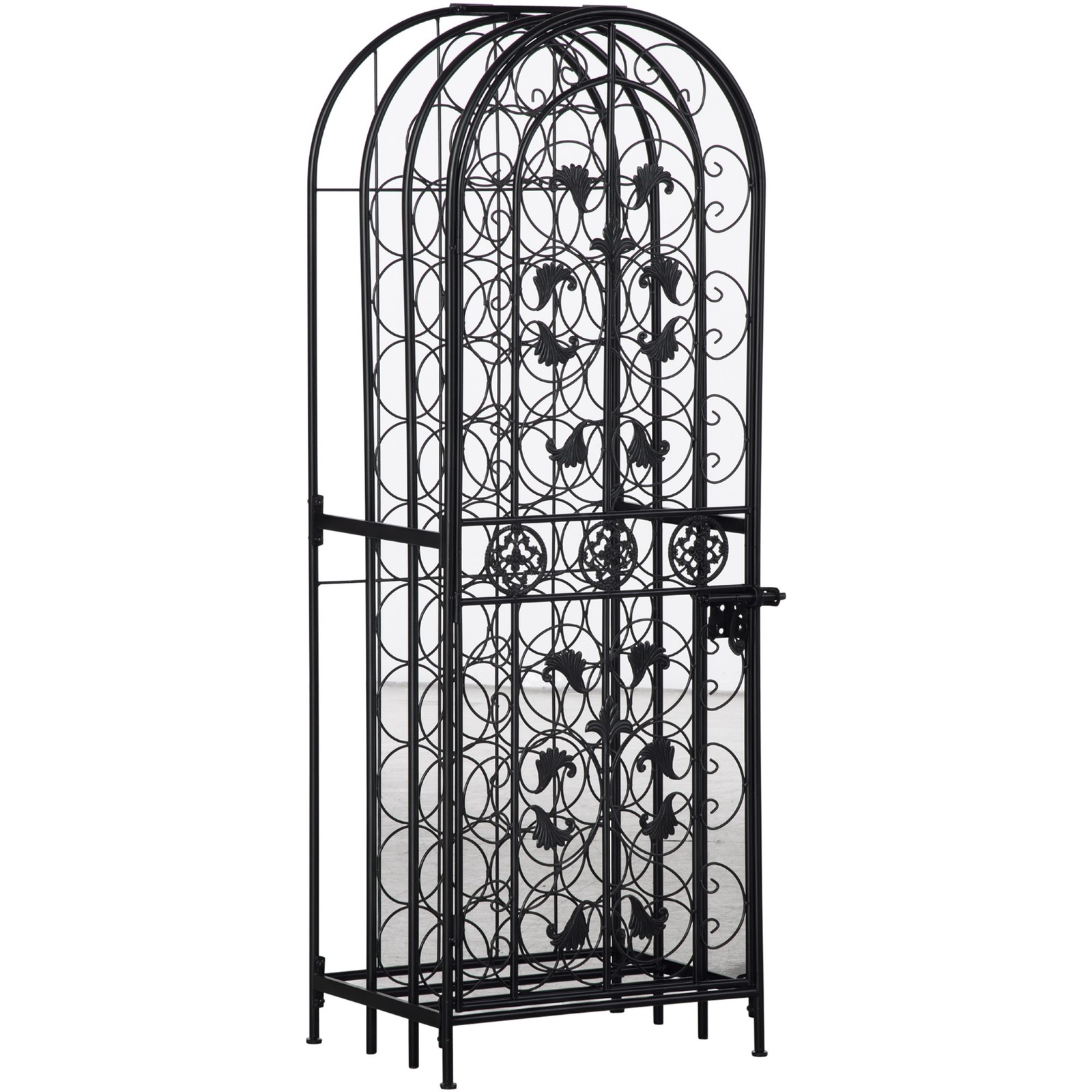 Free Standing Wine Rack 45 Bot - Home Bar And Cabinet avaliação e preço