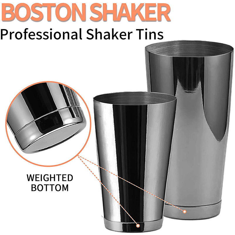 Stainless Steel Boston Shaker  - Bitters Bottle Set avaliação e preço