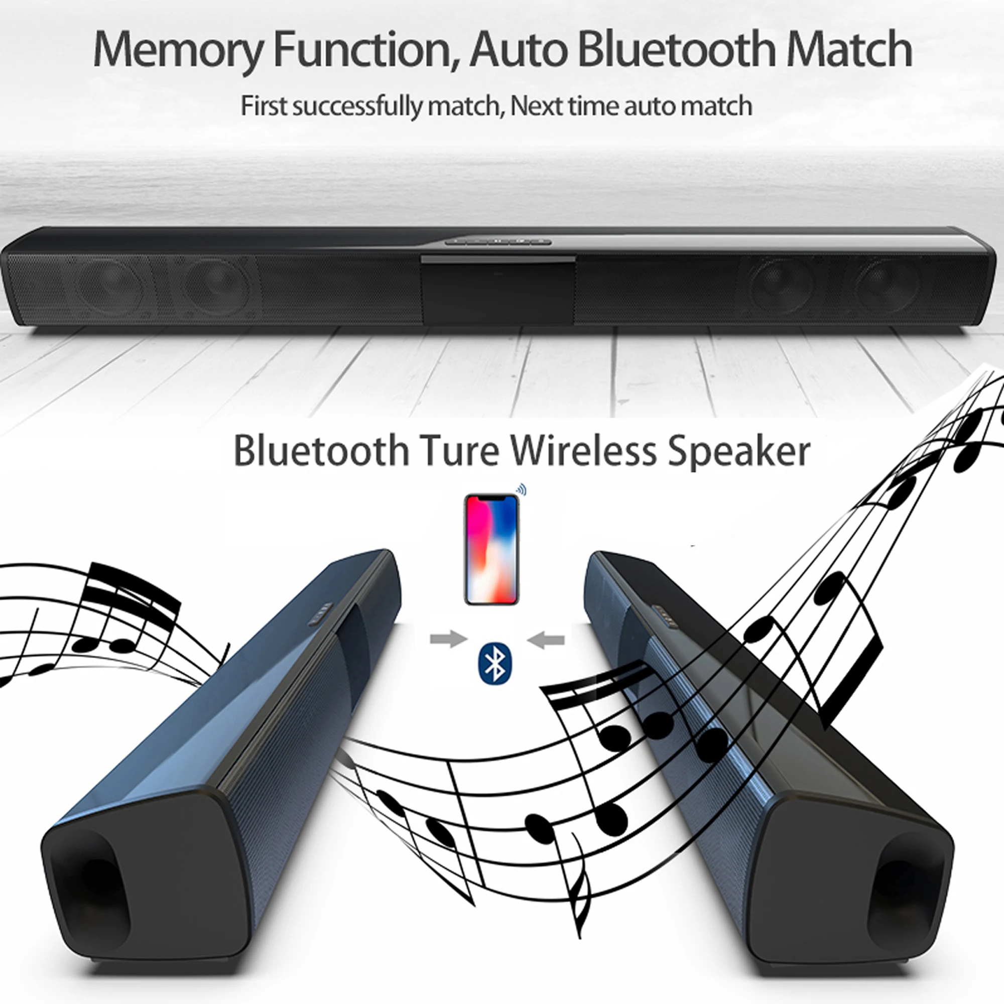 40W High Power Soundbar for TV - Home Bar And Theater avaliação e preço