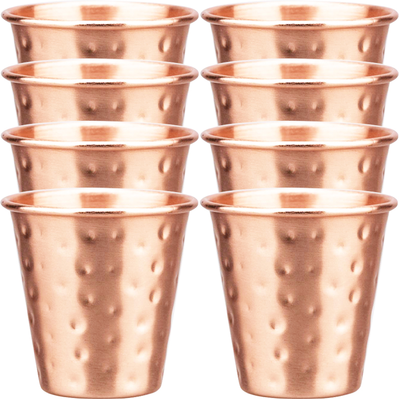 6cs 8Pcs New 100% Copper Cups  - Mule Copper Mug avaliação e preço