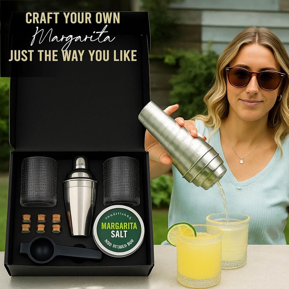Premium Cocktail Kit with 5 Bo - Cocktail Recipe Book avaliação e preço