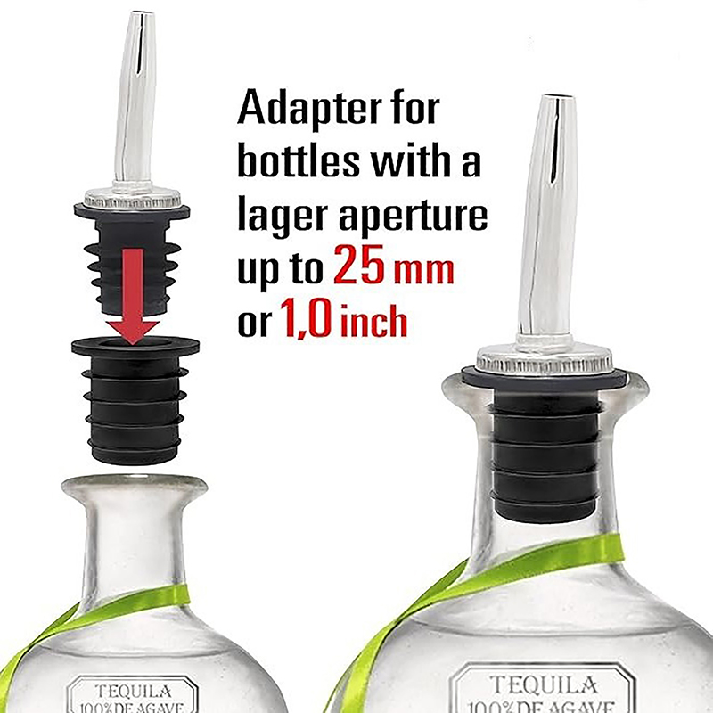 1/4/6pcs Liquor Pourer Adapter - Speed Pourer Cap avaliação e preço