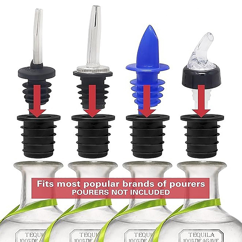 1/4/6pcs Liquor Pourer Adapter - Speed Pourer Cap avaliação e preço