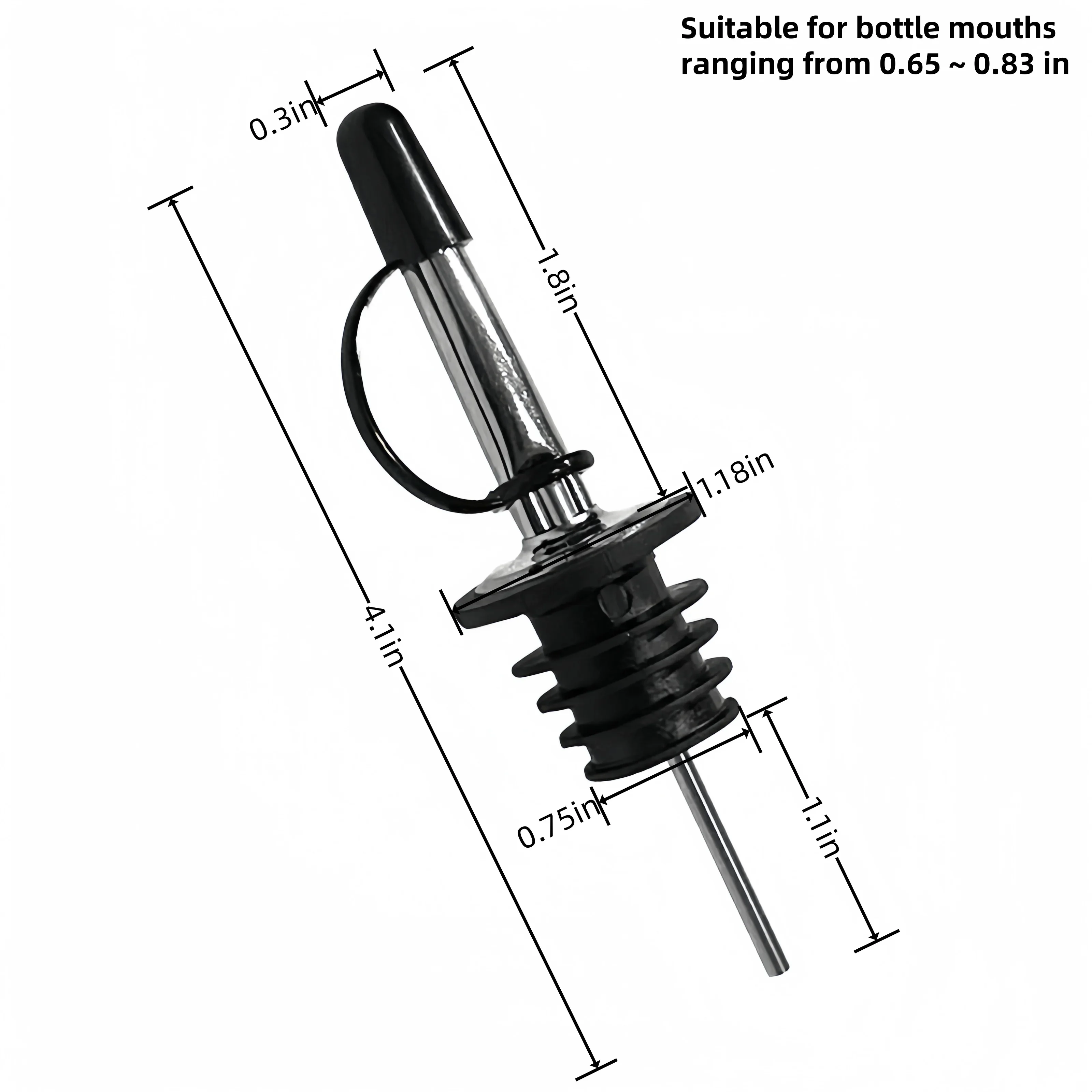 Stainless Steel Wine Pourer Ol - Speed Pourer Cap avaliação e preço
