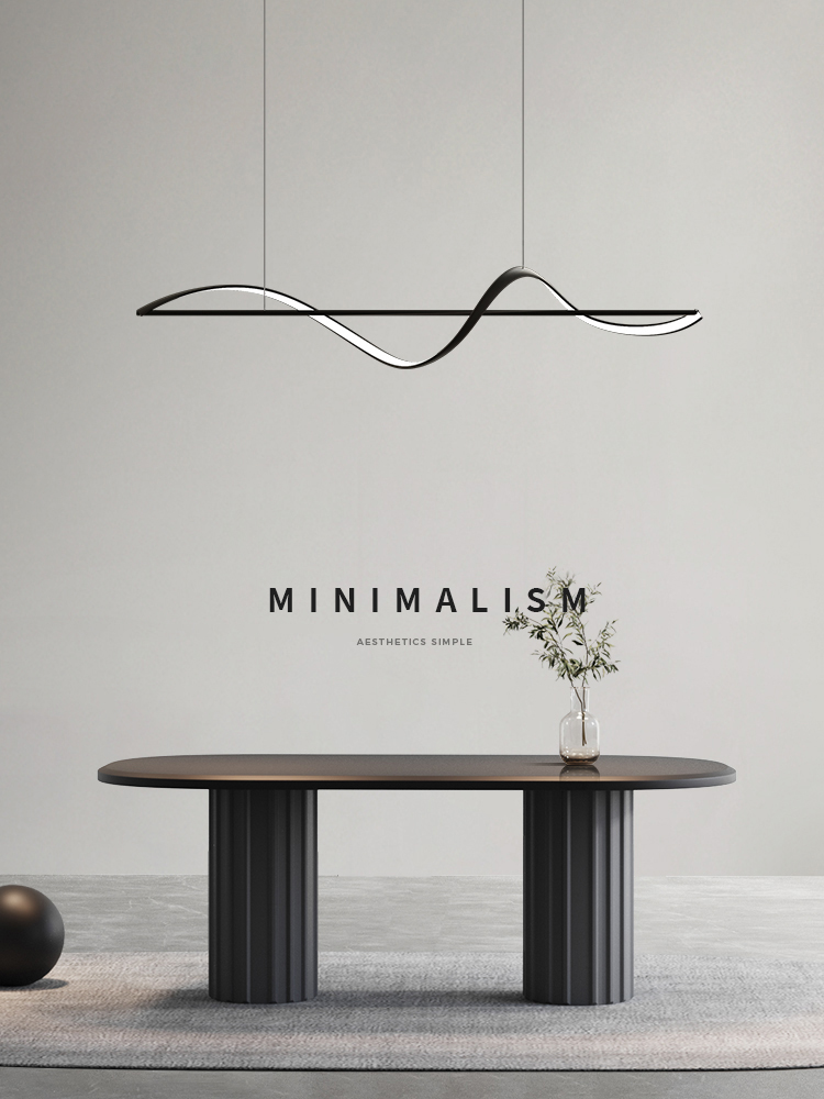 Modern Minimalism Curve Led Pe - Home Bar Word avaliação e preço