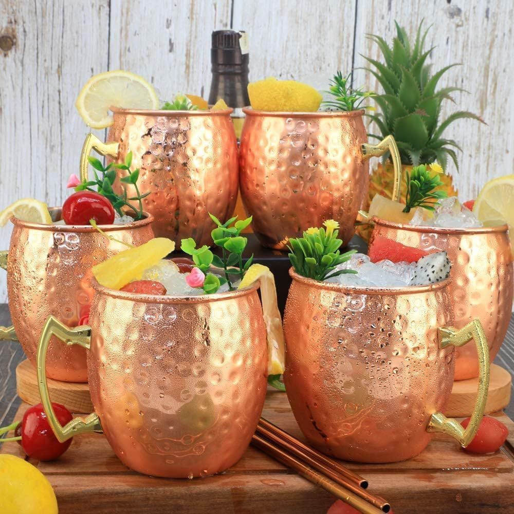 Moscow Mule Copper Mugs- Set o - Mule Copper Mug avaliação e preço