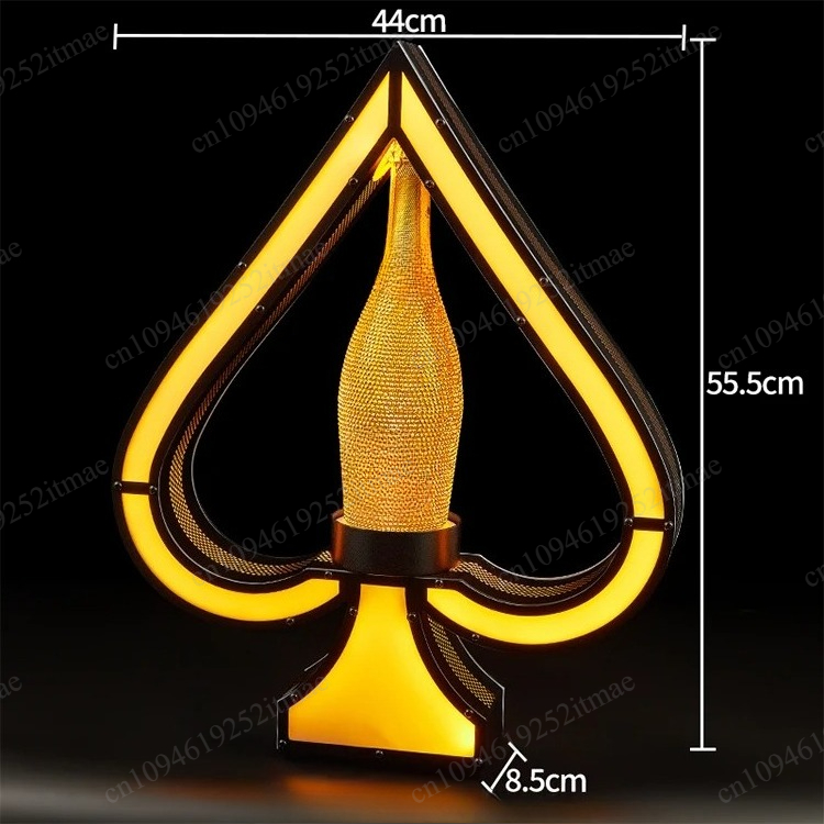 Iron Art Light Up Wine Bottle  - Home Bar Stand avaliação e preço