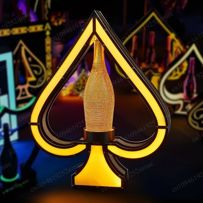 Iron Art Light Up Wine Bottle  - Home Bar Stand avaliação e preço